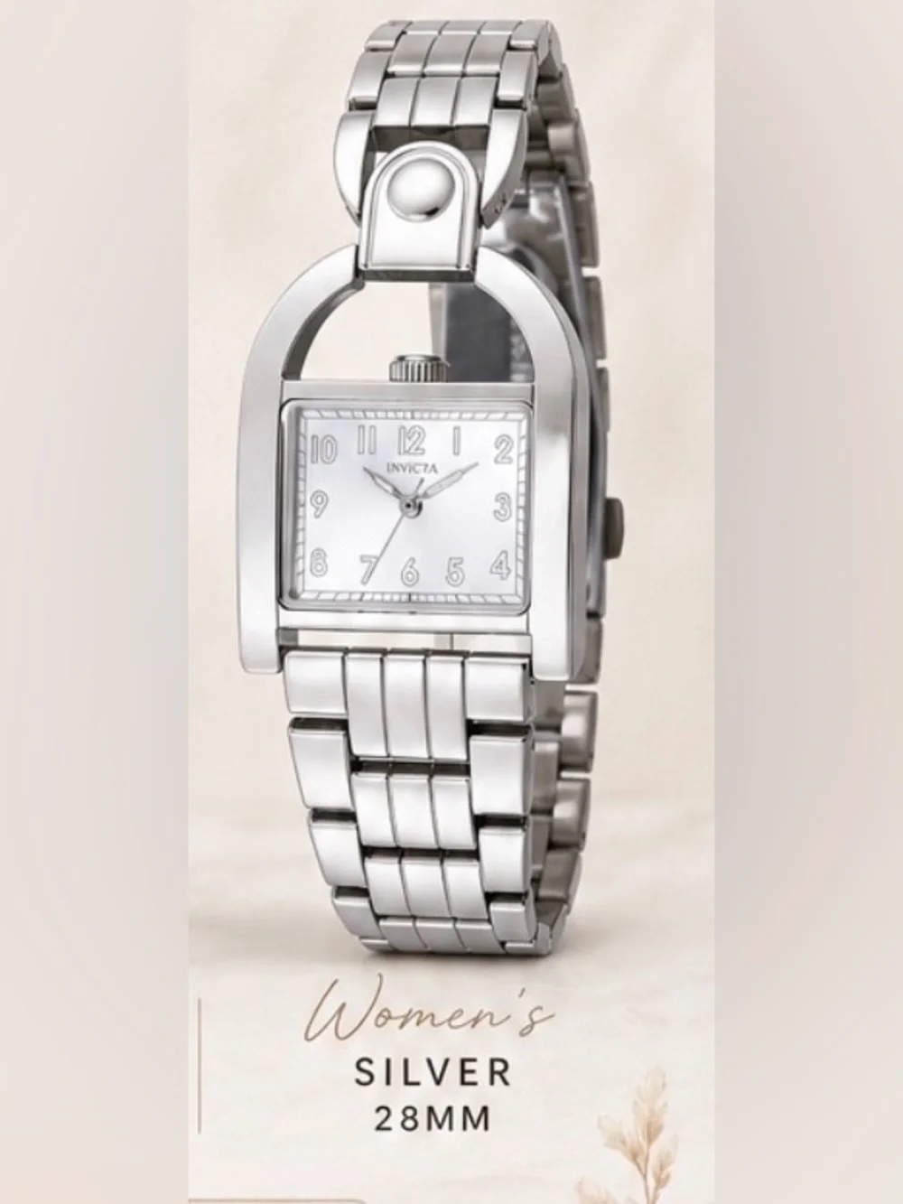 Invicta Wildflower 49592 Women’s 28mm Silver Watch NWT